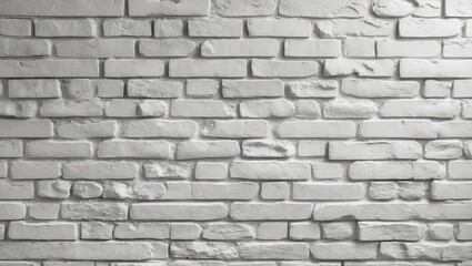 Aufkleber - Textured white brick wall background with uneven surfaces and shadows, showcasing the rustic charm and clean aesthetic of contemporary design.