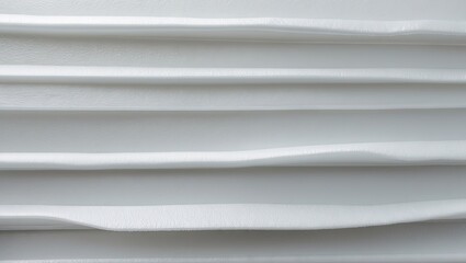 Fototapete - Textured white plastic foam background with subtle waves and grooves ideal for overlaying text or design elements in clean modern aesthetics.