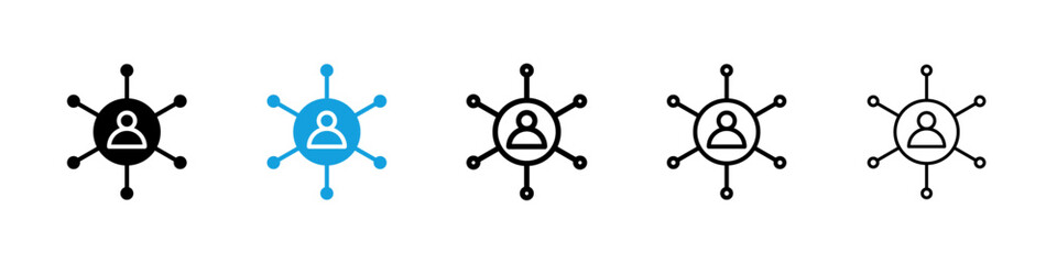Affiliate marketing icons vector set for web designs