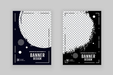 Template grunge texture with overlay. Abstract frame grunge shape clipping mask.