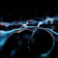 Fototapete - Neuromorphic AI Visualization Quantum Neural Network Pathways in Hyper-Dimensional Deep Learning - Next-Gen Cognitive Computing Breakthrough