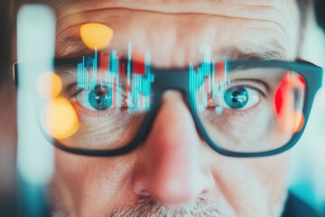 Fototapete - Augmented Reality Vision Immersive Tech Insights for Future-Forward Professionals - Next-Gen Digital Workplace Innovation and Adaptive Intelligence