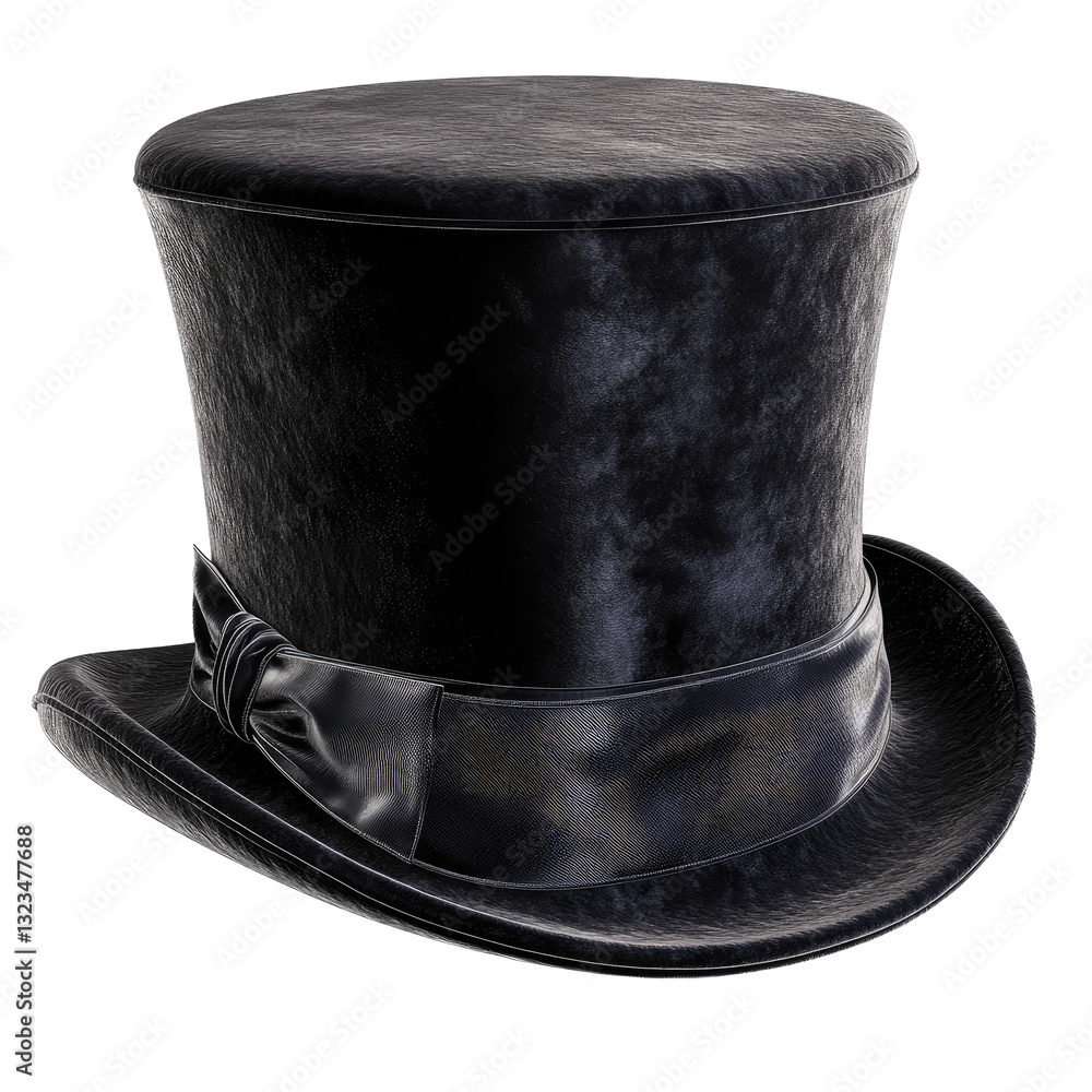 luxurious vintage top hat on transparent background Stock Photo | Adobe ...