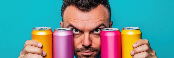 Poster - Vibrant Craft Beer Culture Playful Millennial Branding Experience with Bold Color Pop and Expressive Product Personality for Modern Beverage Marketing