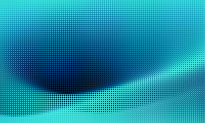 Fototapete - Pixilated abstract Energy background. Halftone effect. Vector image. Small particles with overlay moire effect