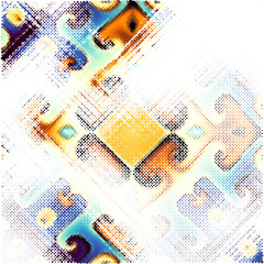 Leinwandbilder - Noise grain background, pointillism dots gradient or dotwork pattern, vector stipple effect. Grain vintage halftone or grainy texture or grain