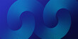© ilham - Abstract blue glowing geometric lines on dark blue background. Modern shiny blue circle lines pattern. Futuristic technology concept. Suit for cover, poster, banner