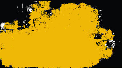 Wall Mural - painted canvas grungy background texture. abstract elegant wallpaper, vintage black and yellow concr