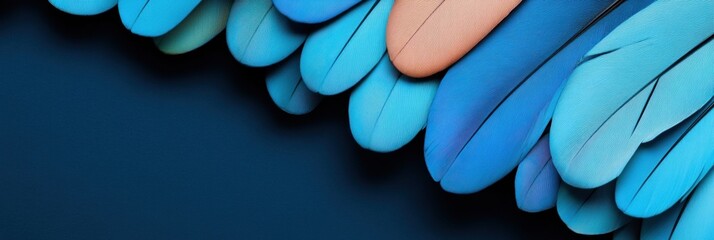 Aufkleber - Minimalist Feather Texture Design Ethereal Blue Digital Art for Luxury Branding, Tech Innovation and Immersive Visual Storytelling