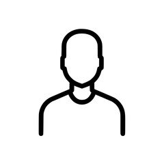 Canvas Print - generic person outline