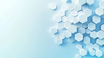 Wall Mural - abstract hexagon background: a visually striking abstract background composed of numerous hexagonal 
