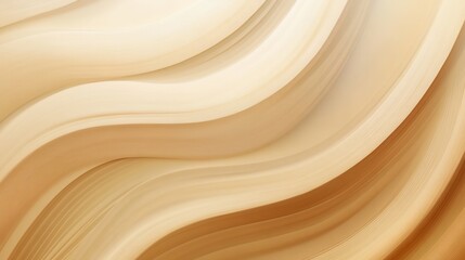 Aufkleber - Warm wooden texture with flowing lines in beige and brown tones for modern design inspiration and creative projects