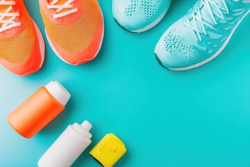 Aufkleber - Digital Wellness Revolution Minimalist Fitness Tech Meets Holistic Health - Glucose Monitoring and Performance Tracking for Active Lifestyles