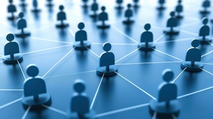 Global connections, people interacting with a network of digital community and opportunities