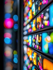 Aufkleber - Hyperreal Digital Surveillance Vibrant AI-Powered Operational Dashboard Revealing Next-Gen Command Center Insights for Immersive Technological Monitoring