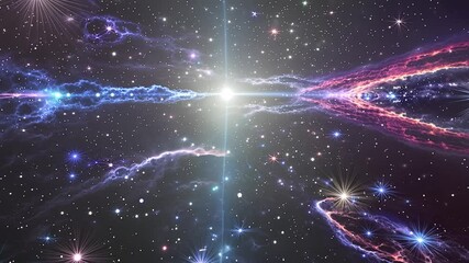 Wall Mural - states of mind, sci-fi concept. abstract visualization of cosmic energy