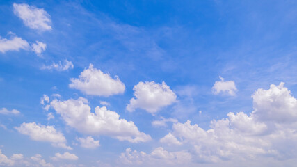 Wall Mural - clear blue sky background,clouds with background, blue sky background with tiny clouds. white fluffy