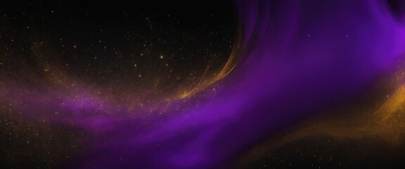 Wall Mural - abstract magic purple and gold dust beautiful background