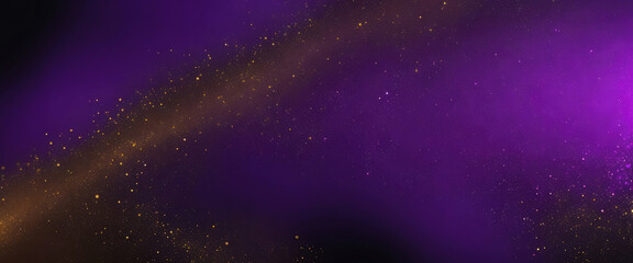 Wall Mural - abstract magic purple and gold dust beautiful background