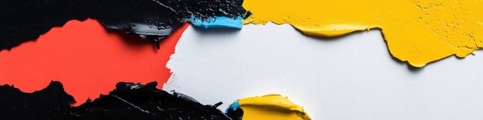 Poster - Upcycled Mixed Media Design Dynamic Color Block Texture Art Exploring Material Innovation and Creative Transformation in Contemporary Visual Branding