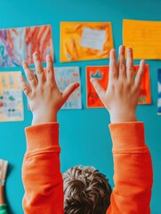 Aufkleber - Interactive Gen Z Learning Revolution Vibrant Classroom Storytelling with Expressive Gesture-Based Pedagogy for Millennial Educators and Digital Engagement