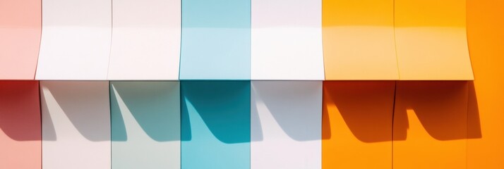Poster - Minimalist Geometric Transparency Architectural Color Block Design Exploring Modern Visual Perception and Digital Aesthetic Trends in Contemporary Surface Innovation