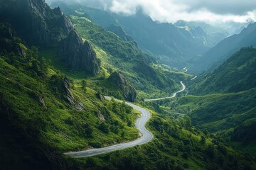 cars on curvy transfagarasan road in fagaras mountains romania aerial view serpentine highway beauti