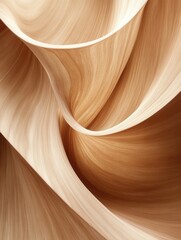 Leinwandbilder - Warm wooden texture with flowing lines in natural tones showcasing organic modern design principles