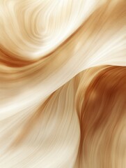 Fototapete - Warm wooden texture with organic flowing lines in beige and brown tones creates a modern and inviting design atmosphere