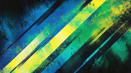 Wall Mural - abstract lines and splashes: an artistic display of vibrant colors and dynamic lines creating a visu