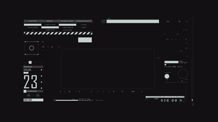 Digital HUD tactical UI display