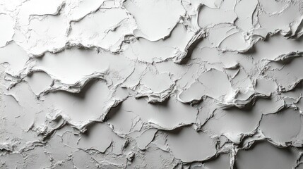 Leinwandbilder - Textured White Plaster Wall Minimalist Design Contemporary Scandinavian Art Style