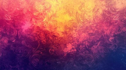 Poster - Colorful abstract background showing swirling and ornate pattern