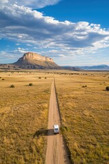 Wall Mural - a solar-powered campsite in the wilderness.