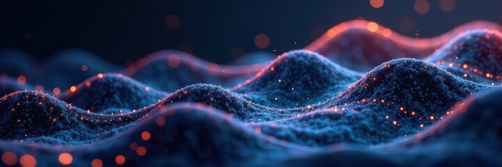 Stylized gray waves, signifying data flow and processing , waves, illustration