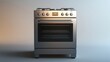 © Firadoaw - A sleek electric stove oven, its stainless steel surface gleaming under the soft light, stood proudly against a transparent backdrop, ready to transform culinary creations.