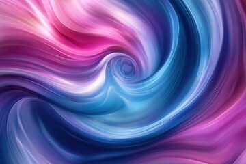 Fototapete - Colorful swirling patterns create a dynamic and balanced abstract background in vibrant blue, purple, and pink hues