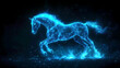 © ma - Blue Horse in Dreamy Background
