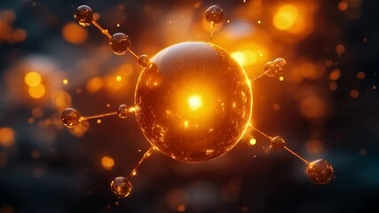 Leinwandbilder - A visualization of quantum particles demonstrating superposition and entanglement.