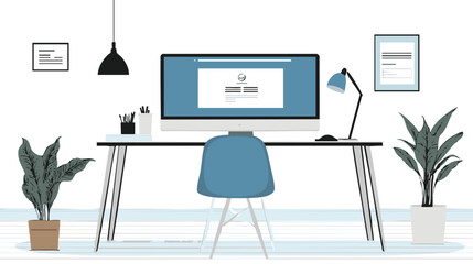 vector of a corporate website