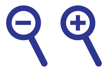 Wall Mural - Zoom in zoom out icon symbol sign vector illustration design. Search icon vector illustration eps 888.