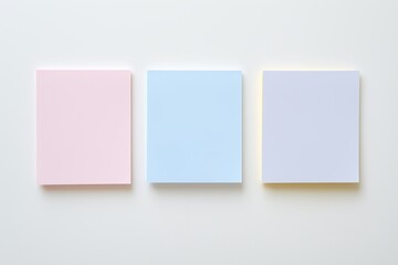 Wall Mural - Blank mock up wall of colorful sticky notes design - post it - for work memo reminders, business planning, memory wall, brain storming ideas or a fun card.