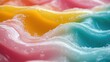 © SerPhoto - Colorful waves of soap bubbles create a vibrant pattern in a playful experiment with liquid motion and texture