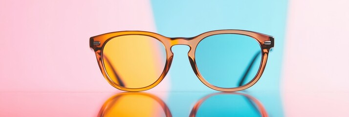 Aufkleber - Digital Wellness Essentials Minimalist Blue Light Blocking Eyewear in Retro-Modern Aesthetic - Next-Gen Protection for Creative Professionals and Screen-Time Warriors