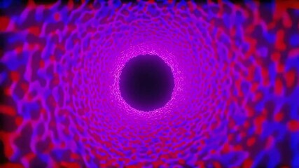 Wall Mural - A glowing gut microbiome animation for digestive health.
