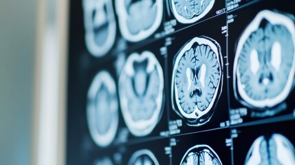 Leinwandbilder - Advanced Neurological Imaging High-Resolution AI-Enhanced Brain Scan Visualization for Precision Medicine and Diagnostic Innovation in Neuroradiology