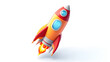 © arnanda - Rocket spaceship colorful isometric 3D