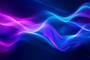 Wall Mural - digital waveforms in blue and purple, abstract background. abstract digital background with flowing 