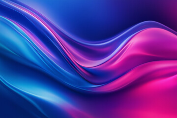Wall Mural - wavy blue and purple abstract background extreme close-up. 3d renders metallic liquid background. ab