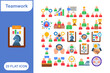 © Mohd - Teamwork Icon Set, Collection of 25 Teamwork Icon Set - 25 Icons for Collaboration, Team Building, Cooperation, and Group Work